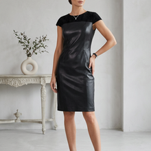 Įkelti nuotrauką į galerijos peržiūros programą, Vilniaus Kailiai dress model 09765xxx in soft fabric, featuring a stylish design with a fitted waist and elegant details.