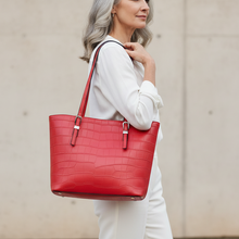 Load image into Gallery viewer, Vilniaus Kailiai Rinkinys handbag in soft leather with sleek design and top handle, featuring subtle stitching and elegant finish.