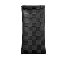 Load image into Gallery viewer, Black woven pouch on a white background