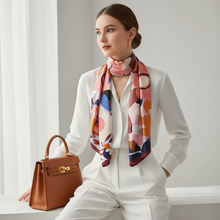 Įkelti nuotrauką į galerijos peržiūros programą, Vilniaus Kailiai scarf model DS-ASL-3151-15 featuring soft, woven fabric with intricate patterns and elegant design.