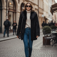 Load image into Gallery viewer, Vilniaus Kailiai jacket model 024751xx in beige, showcasing a stylish outerwear piece with a smooth fabric finish.
