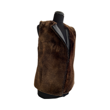 Load image into Gallery viewer, Brown vest with zipping and leather decoration