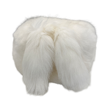 Load image into Gallery viewer, White fur boot on a white background