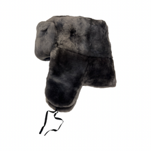 Load image into Gallery viewer, A grey trapper style mouton cap for men