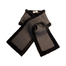 Load image into Gallery viewer, Nappa merino sheepskin fur scarf with multi wearing function.