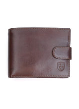 Load image into Gallery viewer, Brown small size high-quality Italian nubuck leather wallet for men.