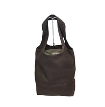 Load image into Gallery viewer, Brown spacious leather bag with two wide handles on a white background