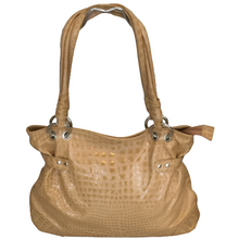 Load image into Gallery viewer, Brown handbag with a textured surface on a white background