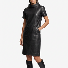 Load image into Gallery viewer, Vilniaus Kailiai Mod. 09600xxx dress in soft fabric, featuring a stylish design with a fitted waist and elegant neckline.
