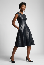 Load image into Gallery viewer, Vilniaus Kailiai Mod. 09821xxx dress featuring a stylish design and elegant fabric, displayed on a hanger.
