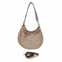 Load image into Gallery viewer, Beige handbag with a matching strap on a white background
