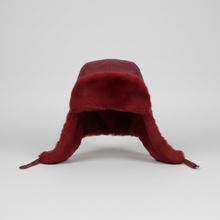 Load image into Gallery viewer, Red fur hat on a white background
