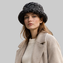 Load image into Gallery viewer, Vilniaus Kailiai Mod. K02629XX fashion hat worn by a woman, stylish accessory with a classic design for modern fashion.
