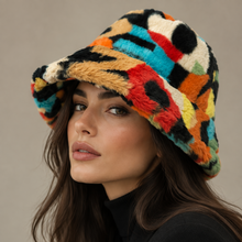 Load image into Gallery viewer, Vilniaus Kailiai hat featuring a stylish, warm design with a knit pattern, perfect for winter wear.
