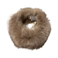 Fox fur scarf with fur hook fastening