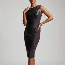 Load image into Gallery viewer, Vilniaus Kailiai Mod. 14764xxx dress, elegant and stylish, shown in a full-length view with a fitted silhouette and modern design.
